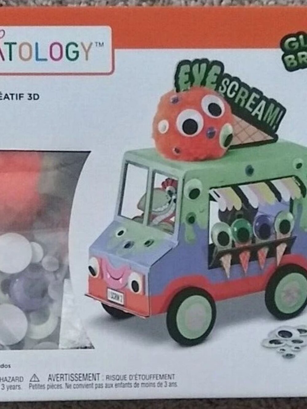 Halloween Eyescream Kid Craft Kit New By Creatology